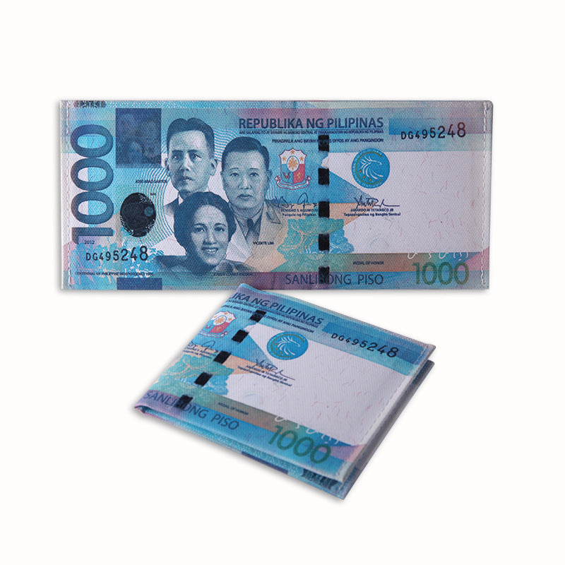 Men's Creative Dollar Printing Various Countries Pattern Men's Wallet