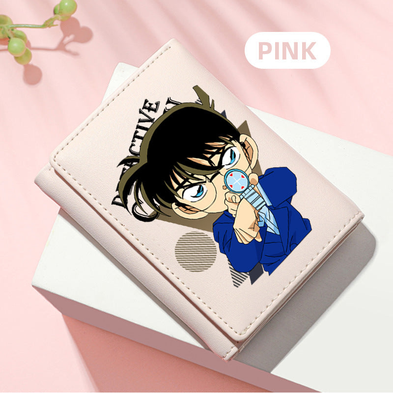 Women's Detective Conan Peripheral Mini Short For Ladies Wallet