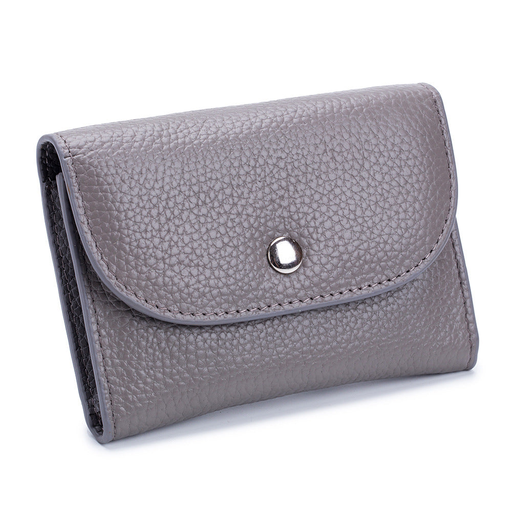 Women's & Men's Genuine Leather And Soft Short Cowhide Coin Purses