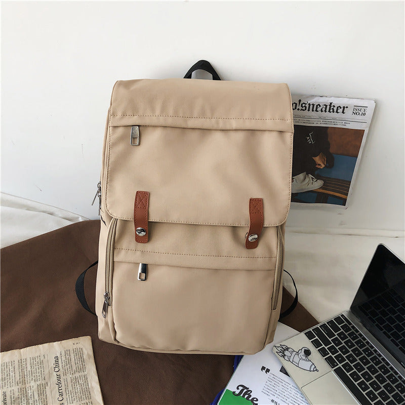 Women's & Men's & Couple Retro College Style Simple Backpacks