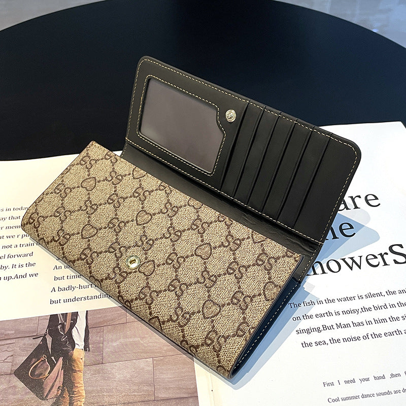 Women's Source Long Large Capacity Two-fold Simple Fashion Ladies Wallet