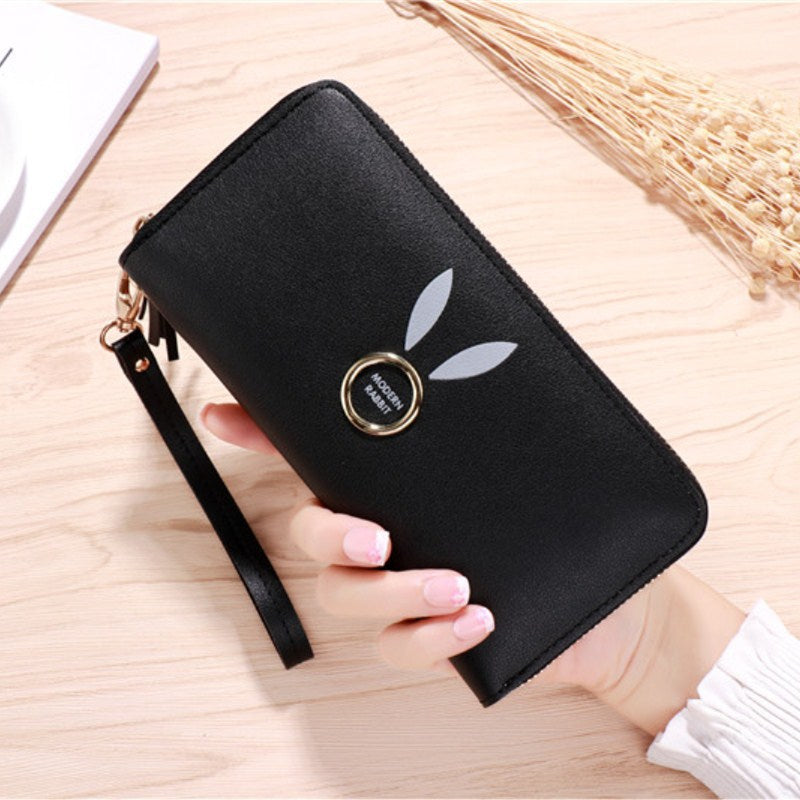 Women's Zipper Korean Large Capacity Multiple Slots Mobile Ladies Wallet