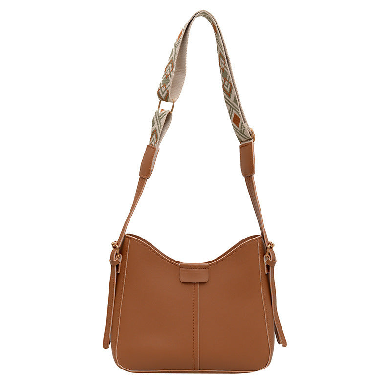 Women's Korean Style Affordable Luxury Fashion Retro Simple Solid Color Women's Shoulder Bag