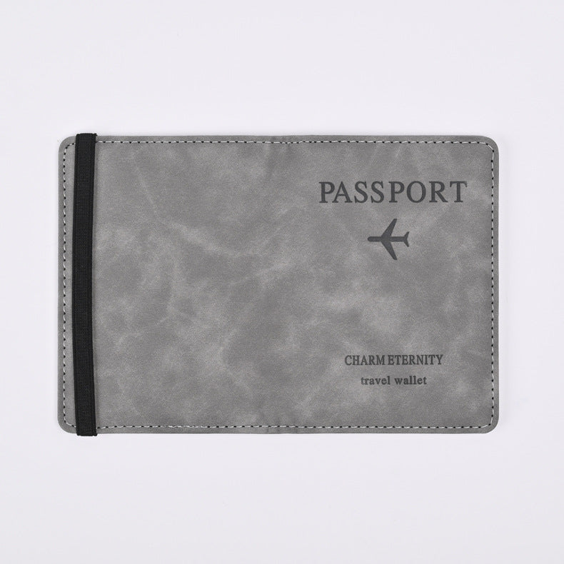 Passport Storage Leather Boarding Pass Cover Card Holder