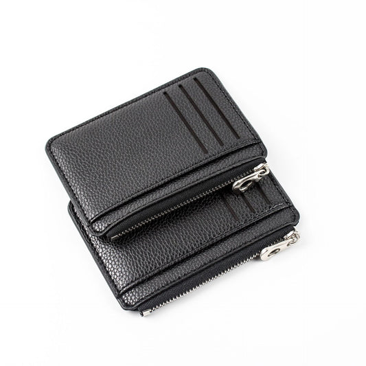 Fashion Creative Zipper Large Capacity Litchi Card Holder
