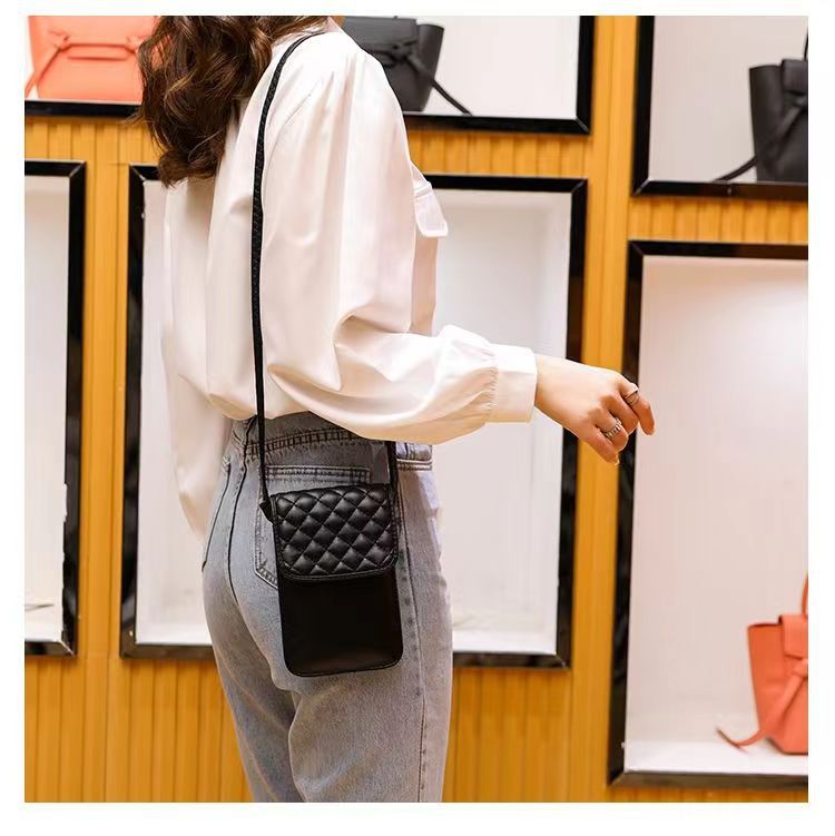 Rhombic Chain Female Summer Mobile Simple Women's Shoulder Bag