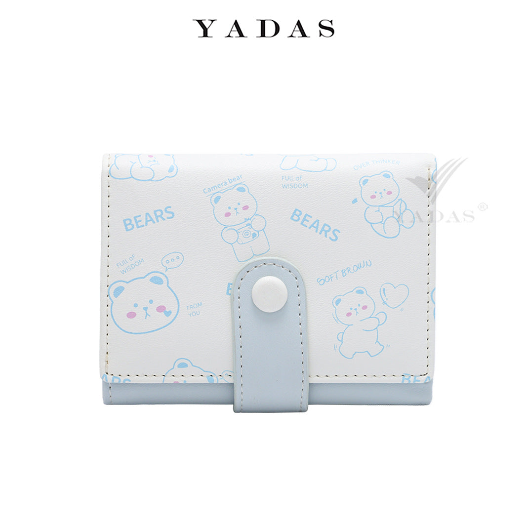 Women's Animal Diary Short Three Fold Ladies Wallets