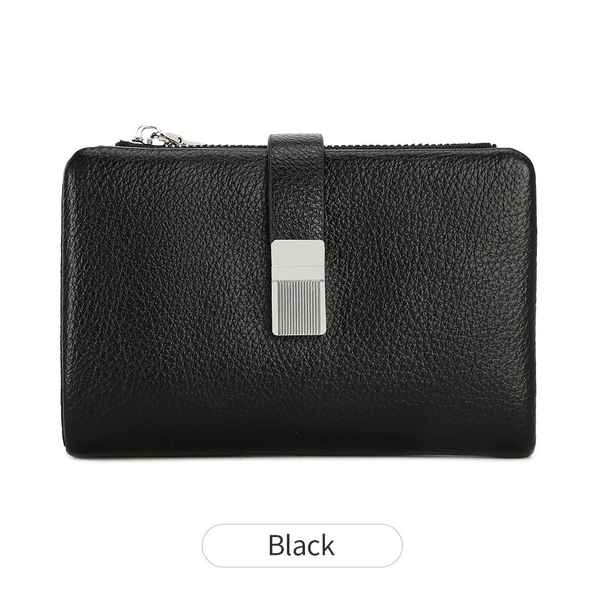Women's Short Soft Leather Fashion Simple Large Purses