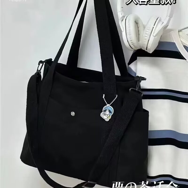 Durable Versatile Women's Canvas Shopping Commuter Women's Shoulder Bag