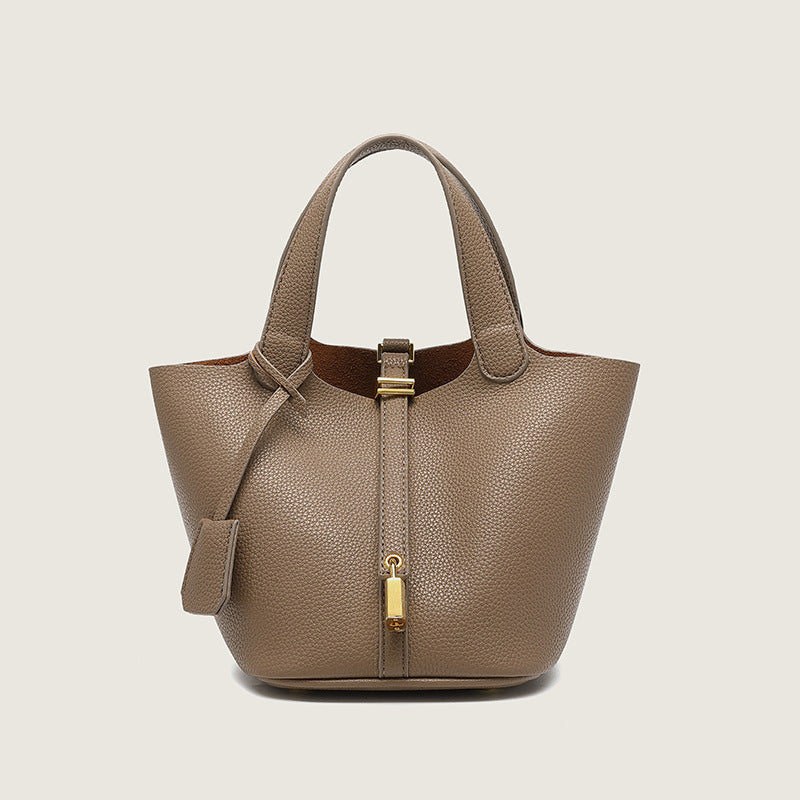 Women's Vegetable Basket Soft Leather Large Capacity Handbags