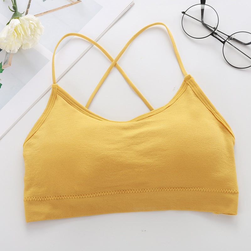 Style Backless Strap Cross Back Vest Tanks Camis