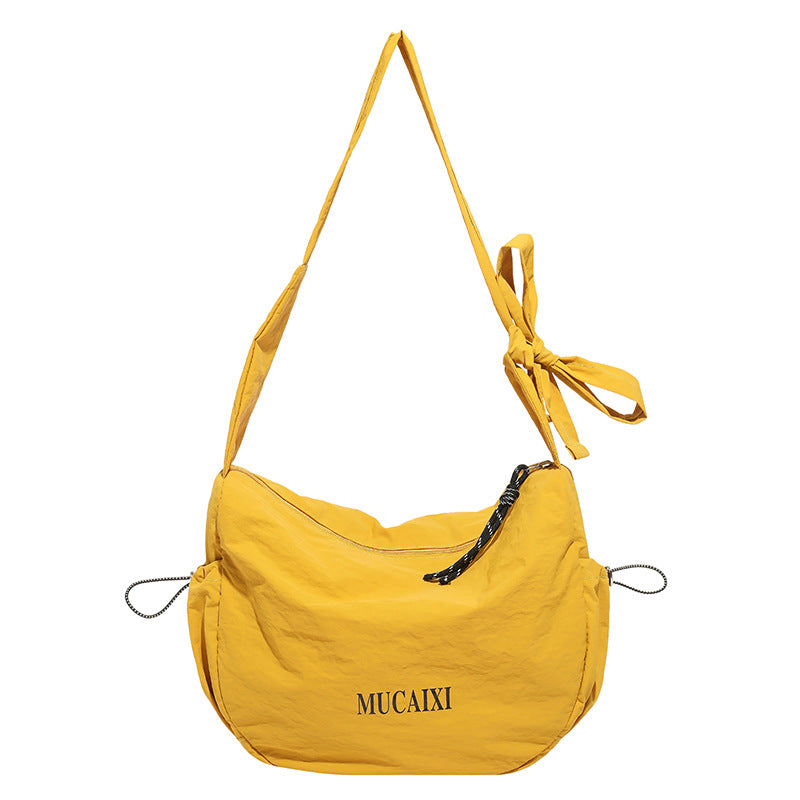 Women's Style Artistic Washed Cloth Fashion Dumpling Women's Messenger Bag
