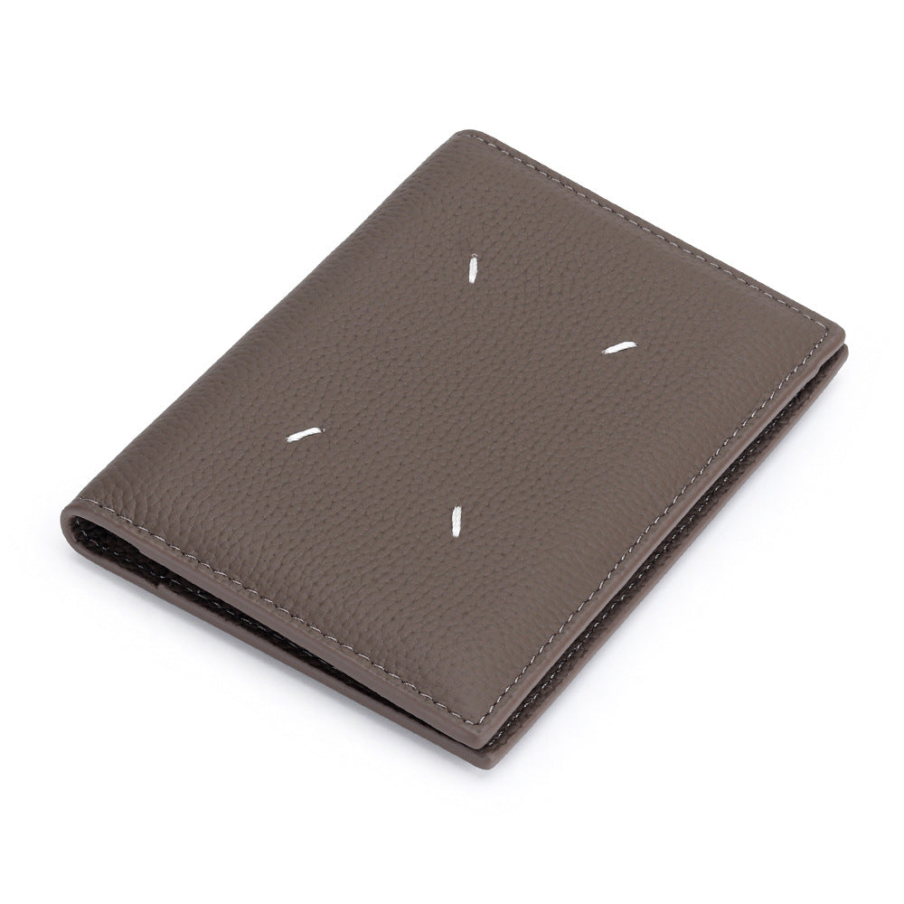 Leather Passport First Layer Simple Certificate Protective Ladies Wallet