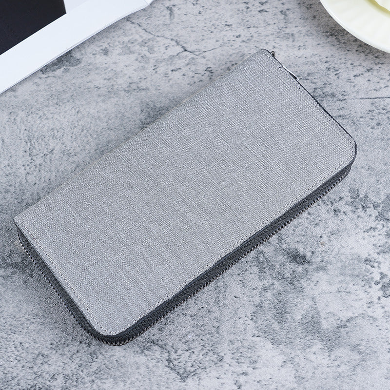 Men's Long Zipper Large Capacity Multiple Slots Men's Wallets