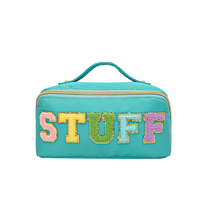 Wind Nylon Portable Flocking Lettered Make-up Large Lock