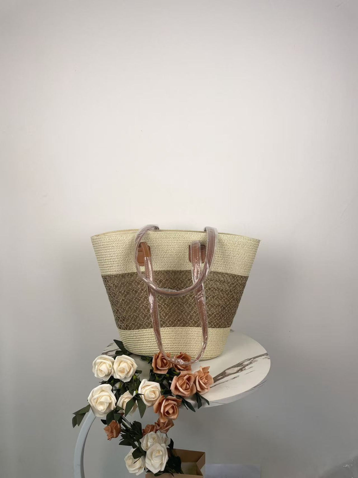 Straw Large Capacity Woven Female Seaside Vacation Women's Shoulder Bag