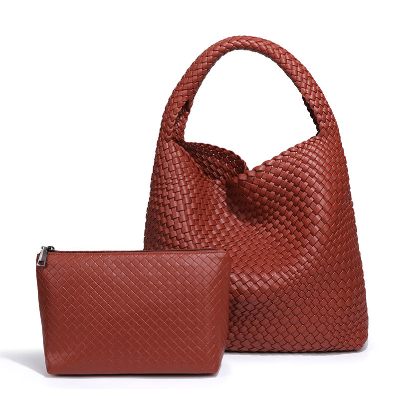 Women's Hand-woven Fashion Portable Korean Style Large Capacity Women's Shoulder Bag