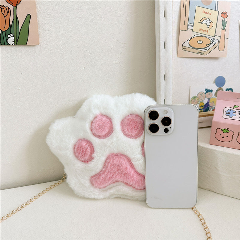 Children's Fashion Plush Creative Cute Brush Simple Women's Messenger Bag