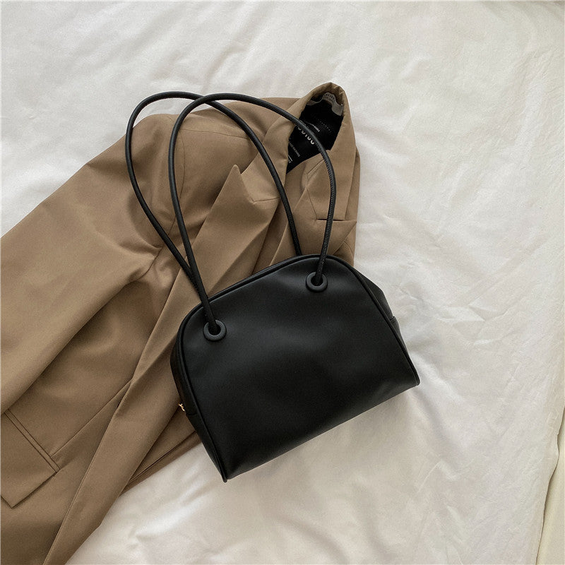 Women's Trendy Underarm Textured Shell Versatile Retro Shoulder Bags