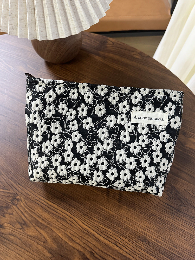 Flower Large Capacity Storage Portable Toiletry Liner Bags