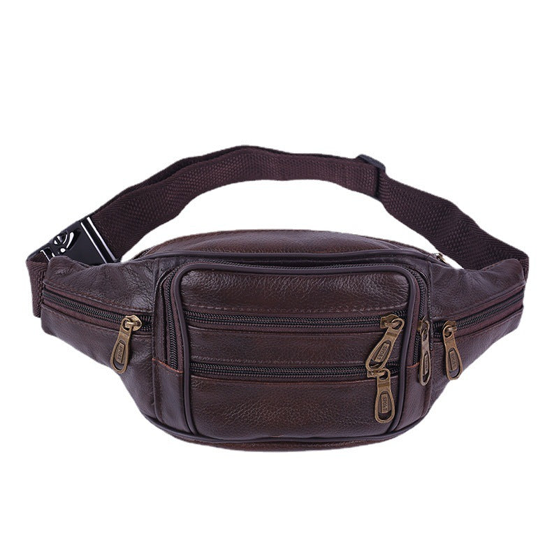 Men's Leather Multifunctional Fashion Creative Cash Men's Waist Packs