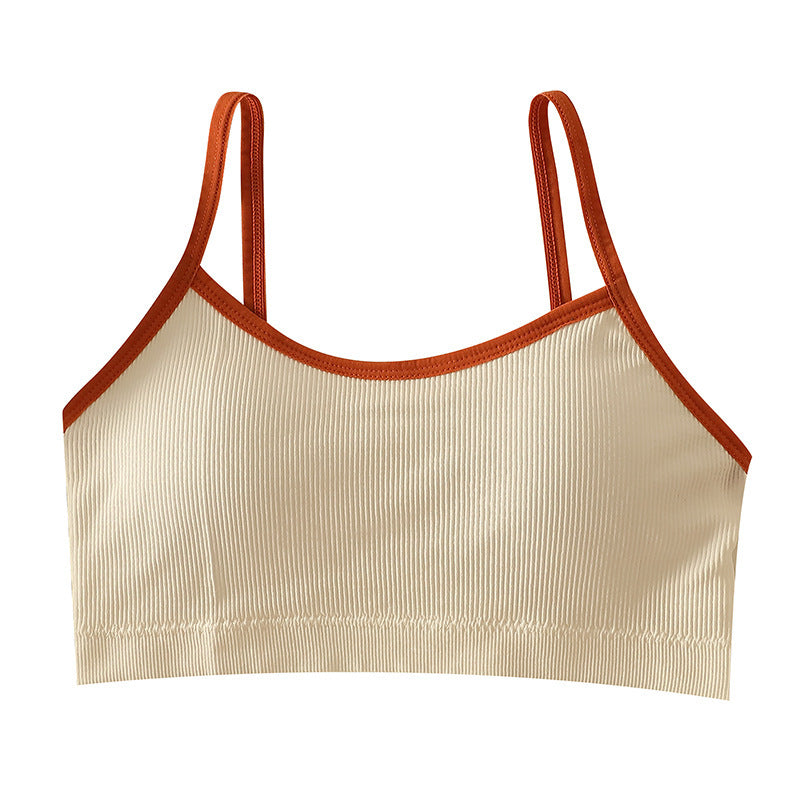 Underwear Female Junior High School Vest Without Steel Ring Tanks Camis