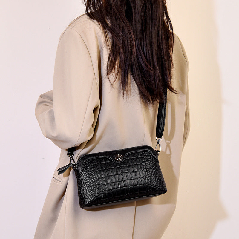 Women's Classic Retro Crocodile Pattern Mother Women's Messenger Bag