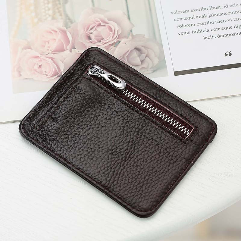 Women's & Men's & Zipper Document Multiple Slots Bank Card Holder