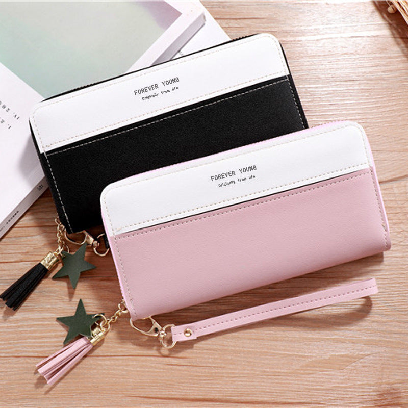 Women's Clutch Long Korean Imitation Leather Zipper Ladies Wallet