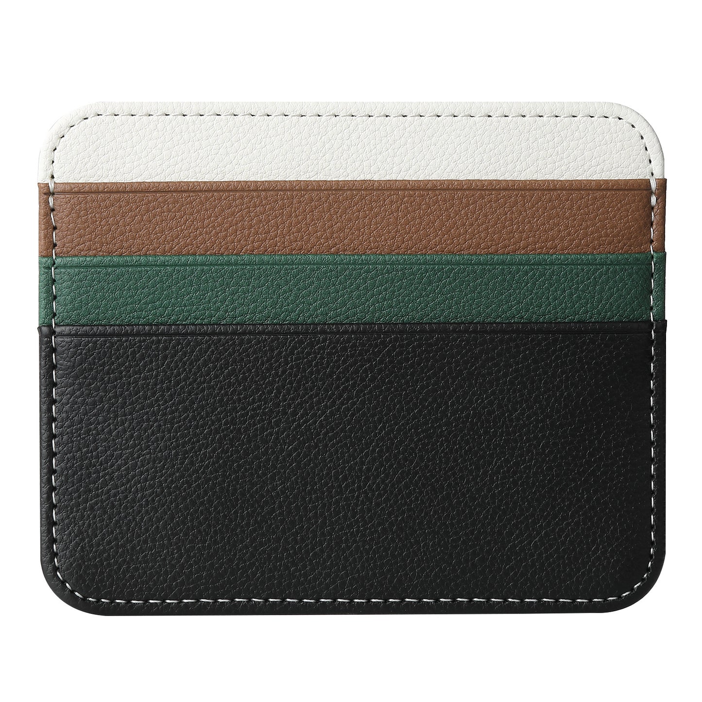 Double-sided Large Capacity Multiple Slots Leather Card Holder