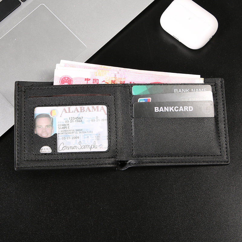 Men's Male Youth Short Business Horizontal Fashion Large Capacity Soft Men's Wallets