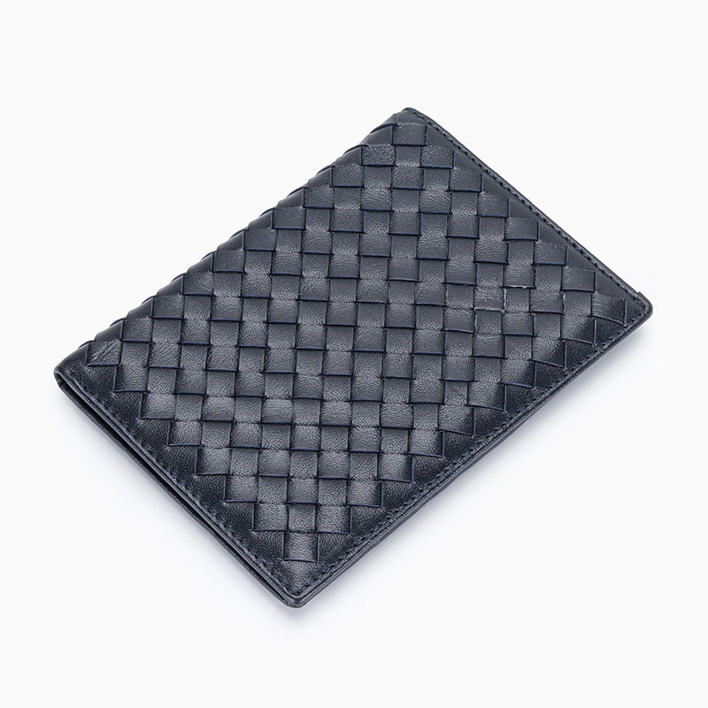 Women's & Men's Sheepskin Hand-woven Passport And Leather Multifunctional Ladies Wallets