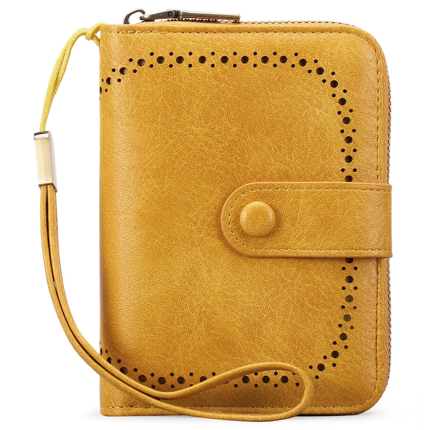 Women's Retro Oil Wax Skin Expanding Card Holder