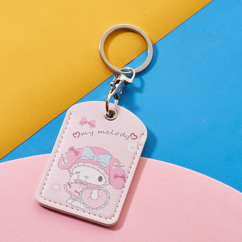 Rectangular Community Control Protective Elevator Leather Card Holder