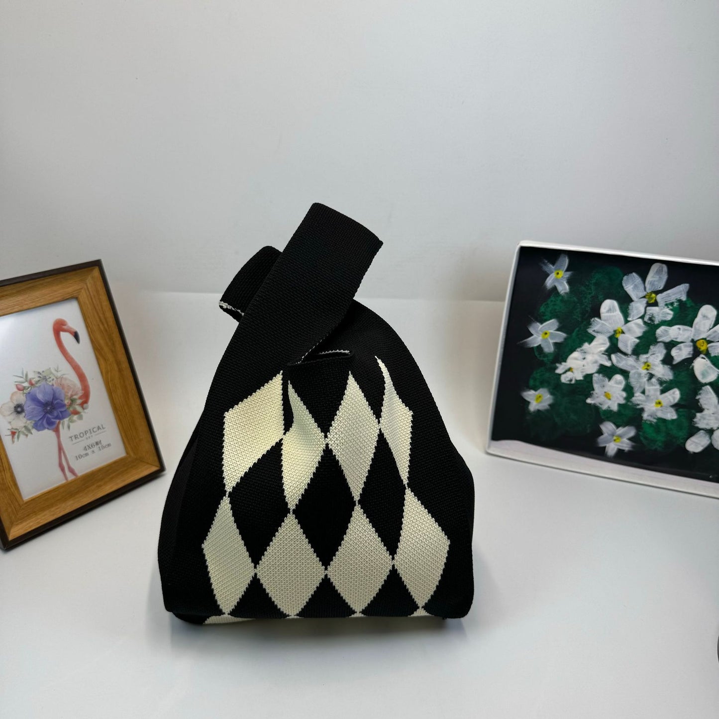 Korean Style Striped High Sense Contrast Handbags