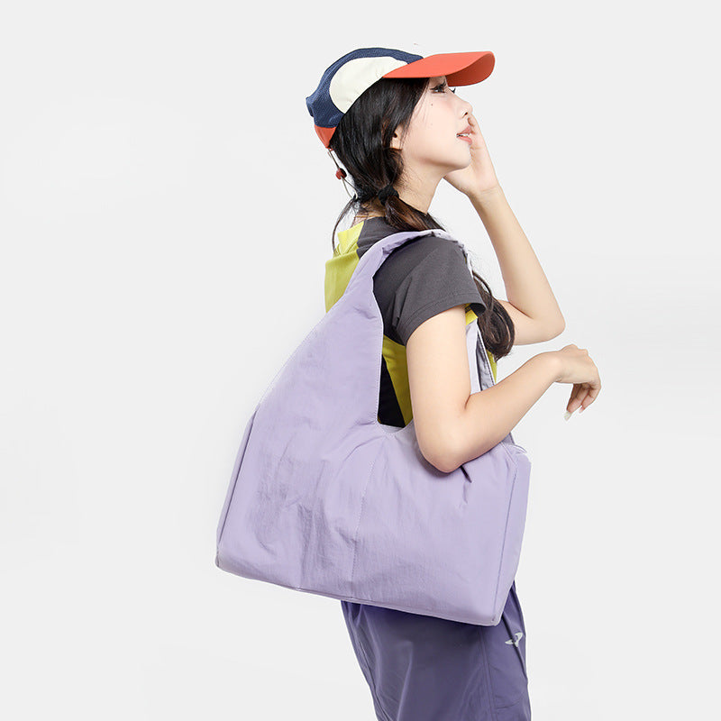 Large Capacity Canvas Female College For Class Women's Shoulder Bag