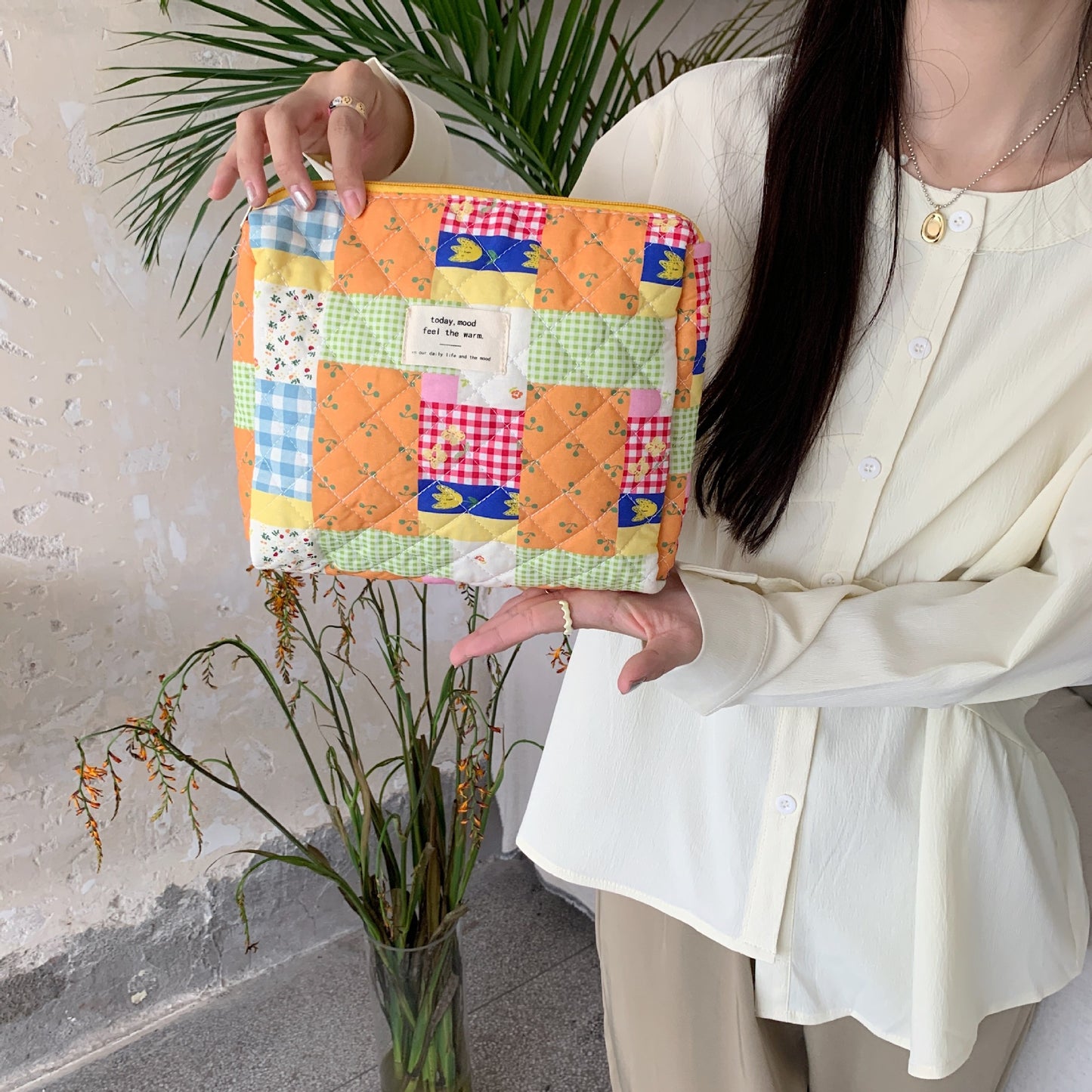 Fresh Floral Makeup Female Multifunction Storage Cosmetic Bags