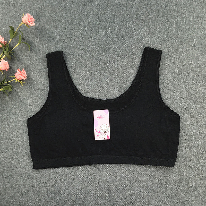 Development Period Pure Color Cotton Exercise Small Vest Wireless Tanks Camis