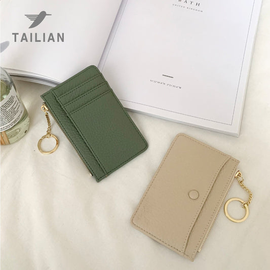 Women's Simple Lychee Pattern High Sense Access Card Holder