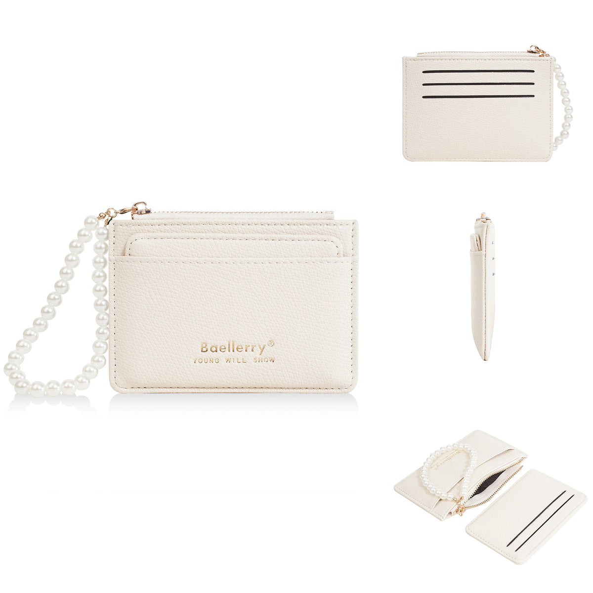 Multiple Slots High Sense Female Fashion Pearl Ladies Wallet