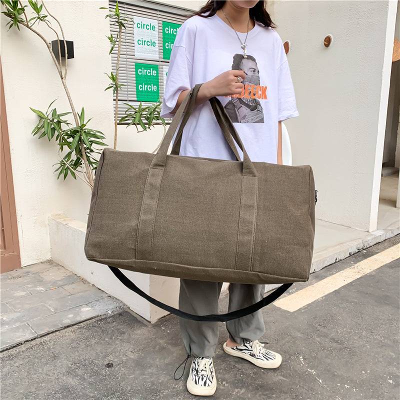 Women's & Men's & Canvas Large Capacity Portable Foldable Long Short Distance Travel Bags