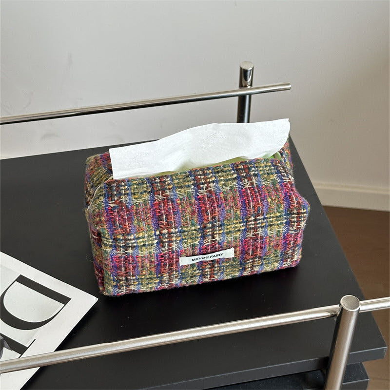 Entry Luxury Home Bedroom Living Room Fashion Tissue Box Large Makeup Bag