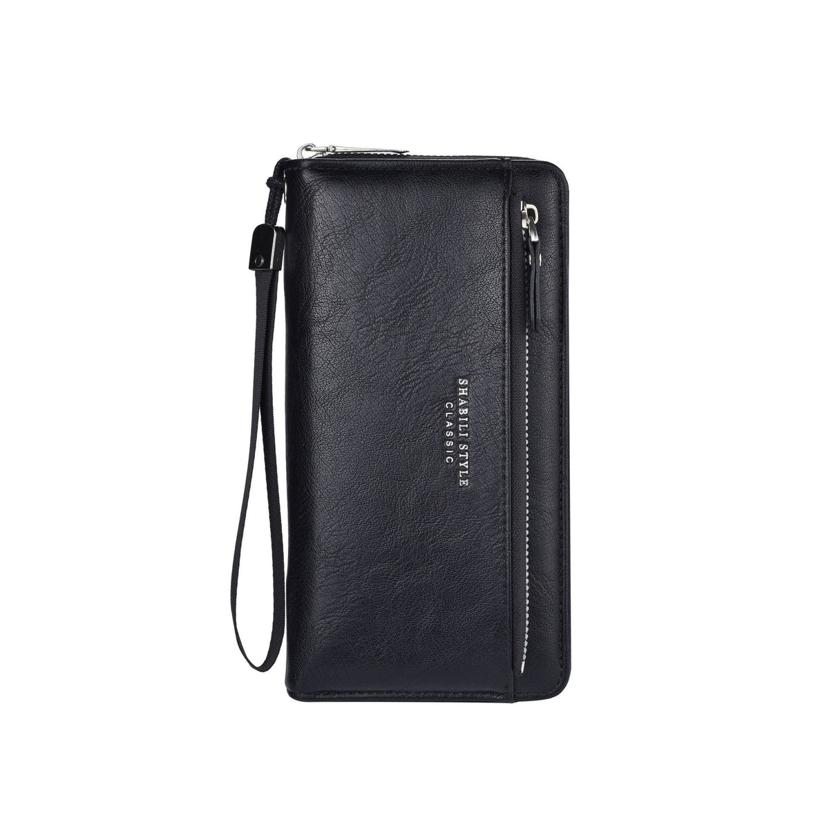 Men's Outer Car Drawing Clutch Soft Leather Zip Green Fashion Men's Wallet