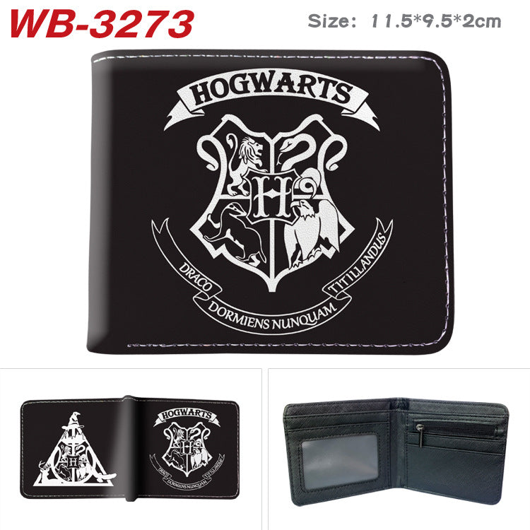 Women's & Men's & Harry Potter Peripheral Full Color Printing Short Folding Men's Wallets