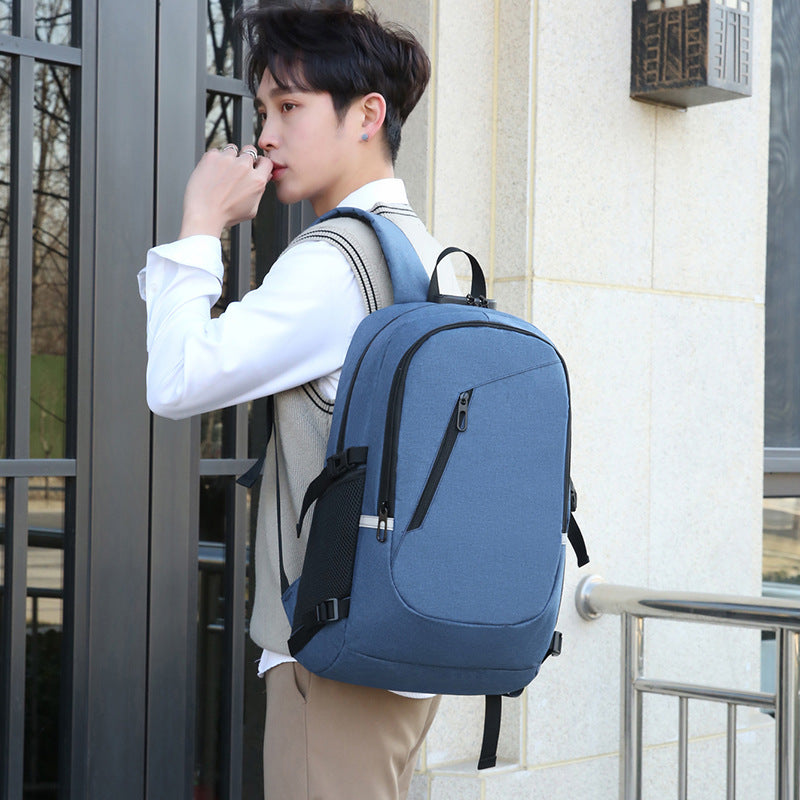 Men's Computer Business Charging Man Pair Backpacks