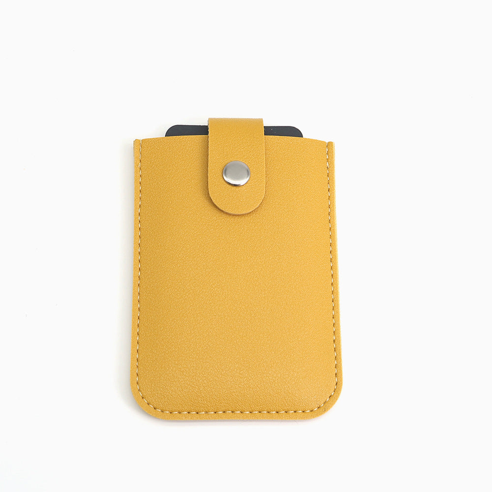 Layered Pull-out Business Multiple Slots Leather Card Holder