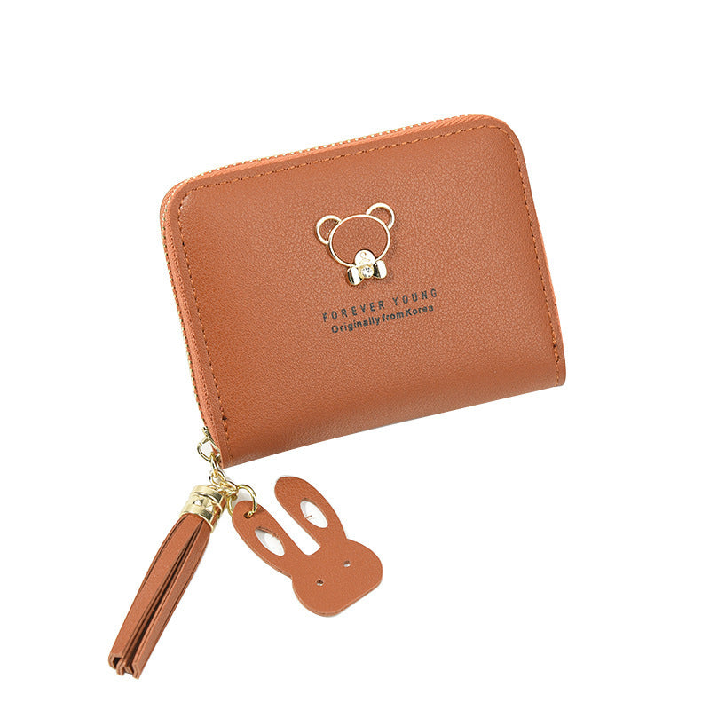 Casual Women's Zipper Short Fashion Cute Coin Purses