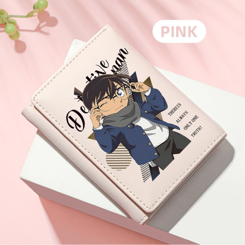 Women's Detective Conan Peripheral Mini Short For Ladies Wallet