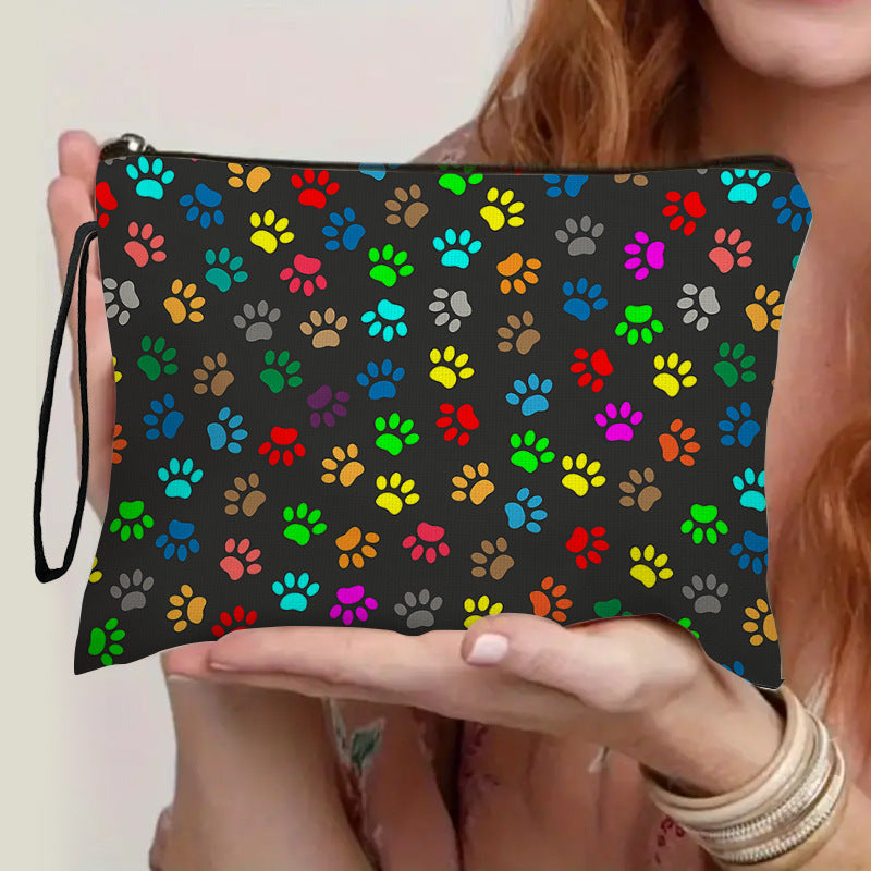Colorful Brush Stationery Pencil Home Zipper Wash Portable Makeup Bag