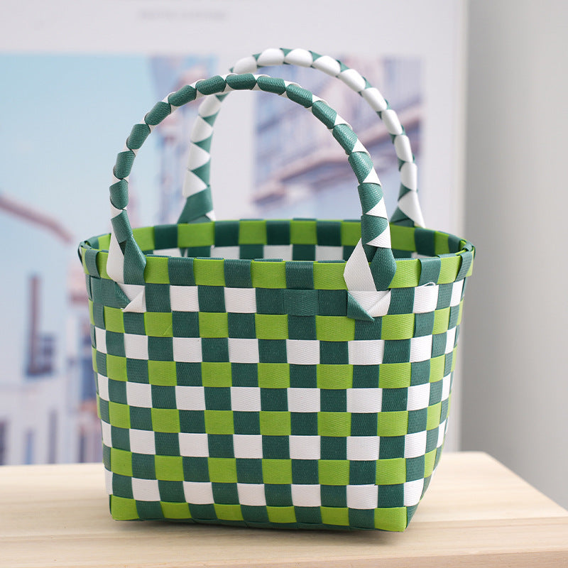 Children's Basket Woven Prototype Portable Vegetable Gift Birthday Handbags